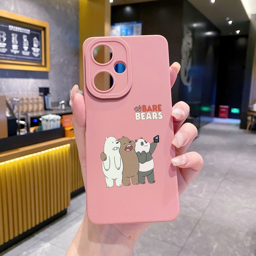 for VIVO Y28 Y03 Y18 Y17S Y27 Y15A Y15S Y02S Y02A Y36 Y33S Y12S Y12A Y01 Y1S Y20A Y22 We Bare Bears Full Protective Case Anti Drop Cover