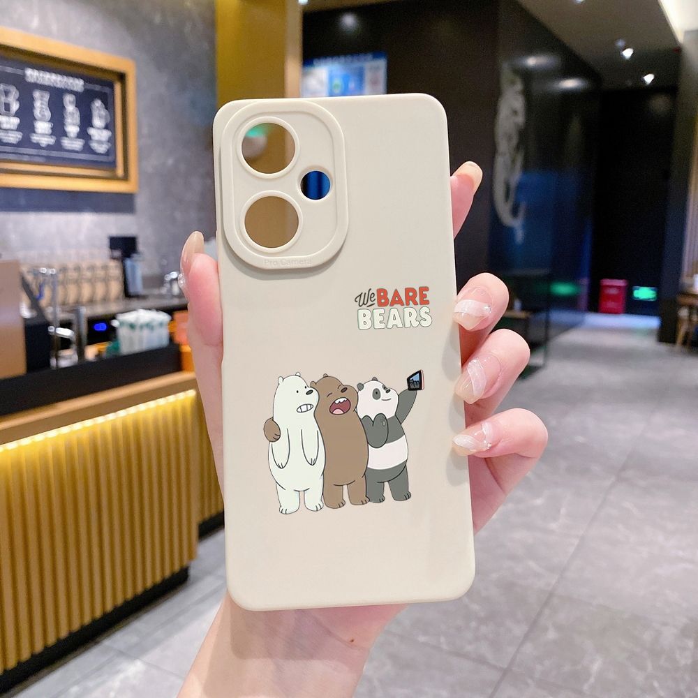 for VIVO Y28 Y03 Y18 Y17S Y27 Y15A Y15S Y02S Y02A Y36 Y33S Y12S Y12A Y01 Y1S Y20A Y22 We Bare Bears Full Protective Case Anti Drop Cover