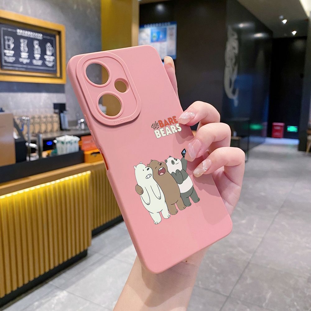 for VIVO Y28 Y03 Y18 Y17S Y27 Y15A Y15S Y02S Y02A Y36 Y33S Y12S Y12A Y01 Y1S Y20A Y22 We Bare Bears Full Protective Case Anti Drop Cover