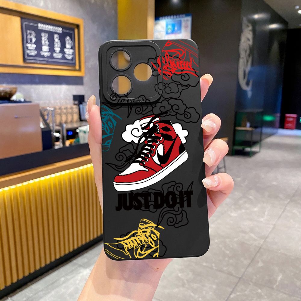 for Realme C61 C63 C65 C67 C53 C51 Note 50 60 C21 C33 C30 C35 C11 2021 C12 C15 C21Y C25Y Realme 12 13 Just Do it Full Protective Case Anti Drop Cover