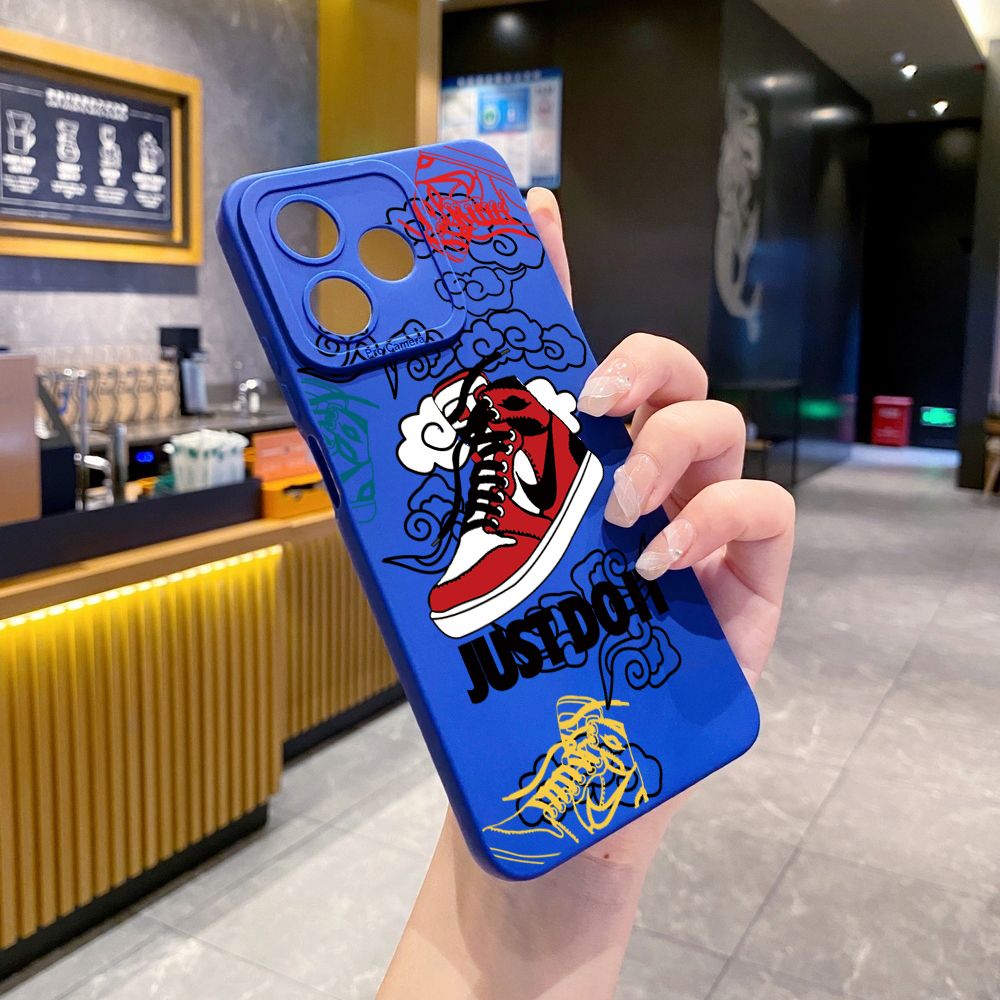 for Realme C61 C63 C65 C67 C53 C51 Note 50 60 C21 C33 C30 C35 C11 2021 C12 C15 C21Y C25Y Realme 12 13 Just Do it Full Protective Case Anti Drop Cover