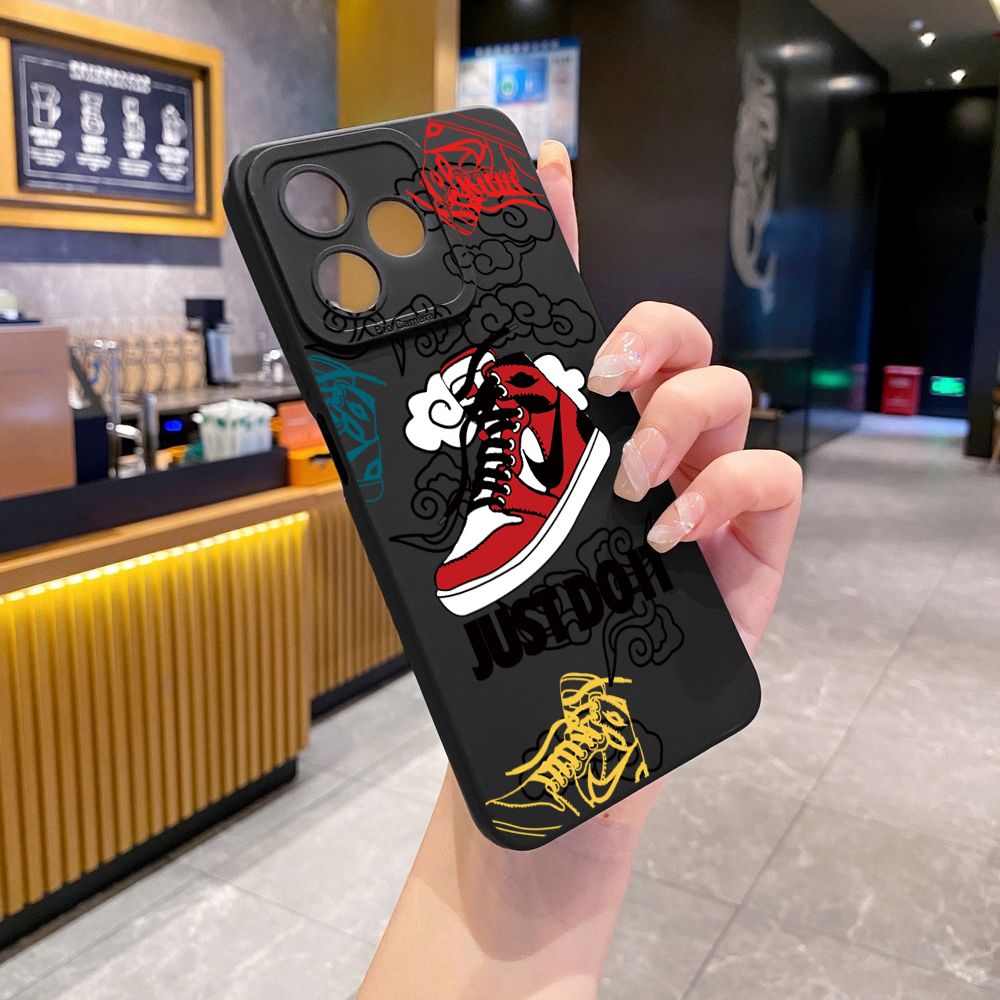 for Realme C61 C63 C65 C67 C53 C51 Note 50 60 C21 C33 C30 C35 C11 2021 C12 C15 C21Y C25Y Realme 12 13 Just Do it Full Protective Case Anti Drop Cover