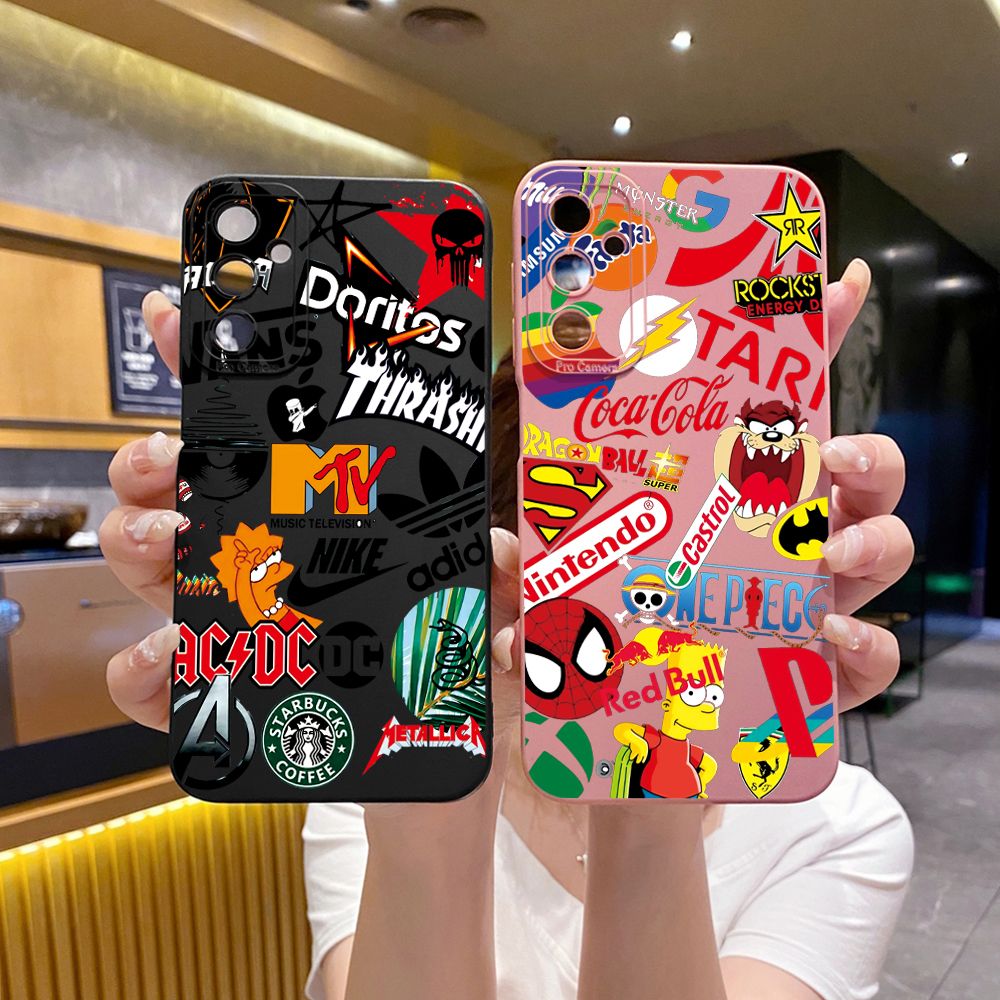for Samsung Galaxy A16 A06 A15 A05 A25 A35 A55 A14 A24 A34 A54 A33 A53 A73 A32 A52S A72 Fashion Painting Full Protective Case Anti Drop Cover