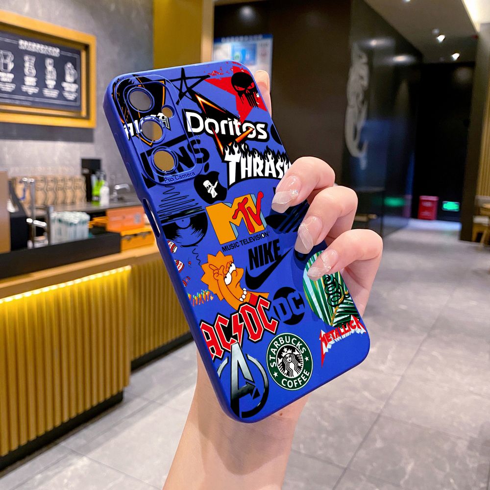 for Samsung Galaxy A16 A06 A15 A05 A25 A35 A55 A14 A24 A34 A54 A33 A53 A73 A32 A52S A72 Fashion Painting Full Protective Case Anti Drop Cover