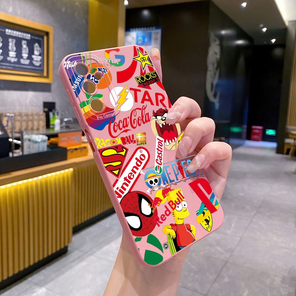 for Samsung Galaxy A16 A06 A15 A05 A25 A35 A55 A14 A24 A34 A54 A33 A53 A73 A32 A52S A72 Fashion Painting Full Protective Case Anti Drop Cover