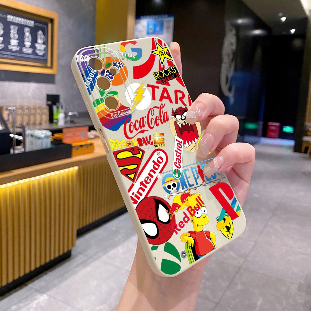 for Samsung Galaxy A16 A06 A15 A05 A25 A35 A55 A14 A24 A34 A54 A33 A53 A73 A32 A52S A72 Fashion Painting Full Protective Case Anti Drop Cover