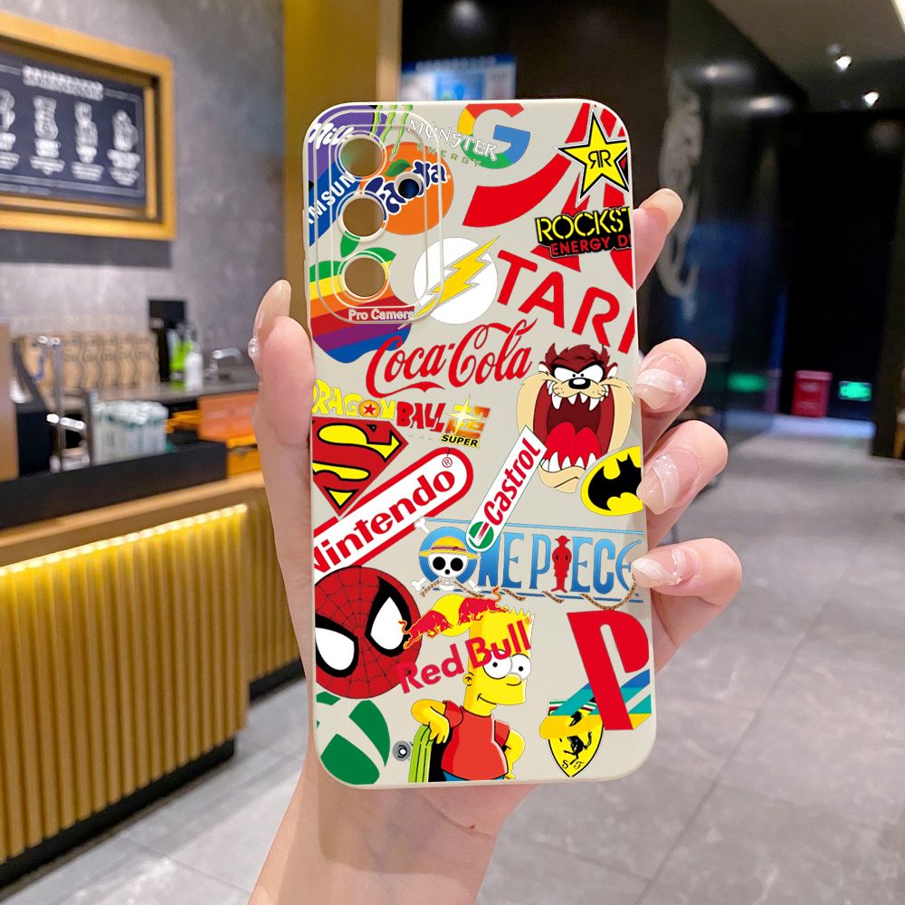 for Samsung Galaxy A16 A06 A15 A05 A25 A35 A55 A14 A24 A34 A54 A33 A53 A73 A32 A52S A72 Fashion Painting Full Protective Case Anti Drop Cover