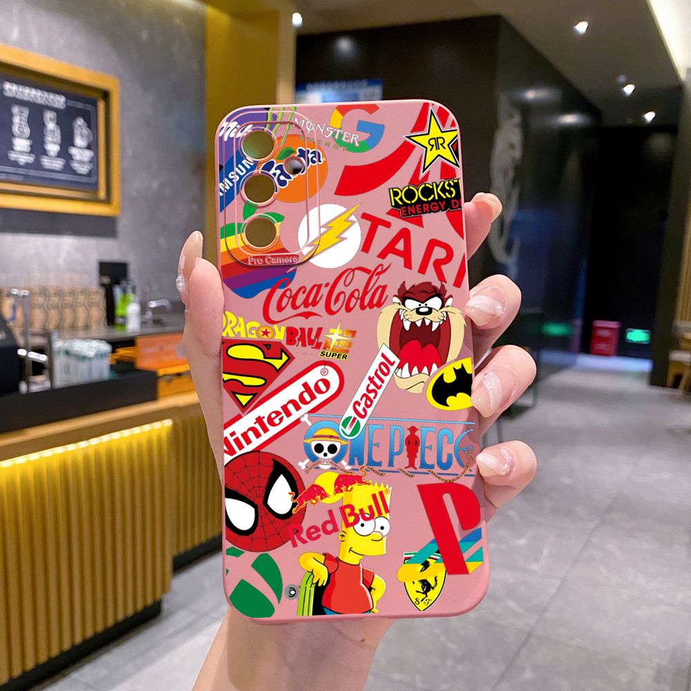 for Samsung Galaxy A16 A06 A15 A05 A25 A35 A55 A14 A24 A34 A54 A33 A53 A73 A32 A52S A72 Fashion Painting Full Protective Case Anti Drop Cover