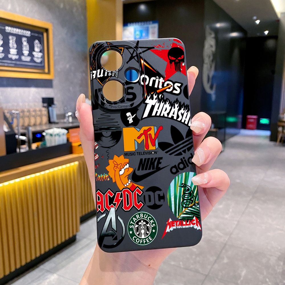 for VIVO Y28 Y03 Y18 Y17S Y27 Y15A Y15S Y02S Y02A Y36 Y33S Y12S Y12A Y01 Y1S Y20A Y22 Fashion Painting Full Protective Case Anti Drop Cover