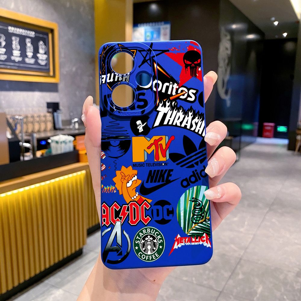 for VIVO Y28 Y03 Y18 Y17S Y27 Y15A Y15S Y02S Y02A Y36 Y33S Y12S Y12A Y01 Y1S Y20A Y22 Fashion Painting Full Protective Case Anti Drop Cover