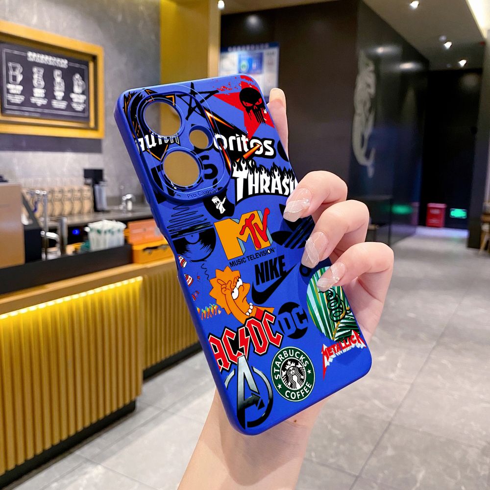 for VIVO Y28 Y03 Y18 Y17S Y27 Y15A Y15S Y02S Y02A Y36 Y33S Y12S Y12A Y01 Y1S Y20A Y22 Fashion Painting Full Protective Case Anti Drop Cover