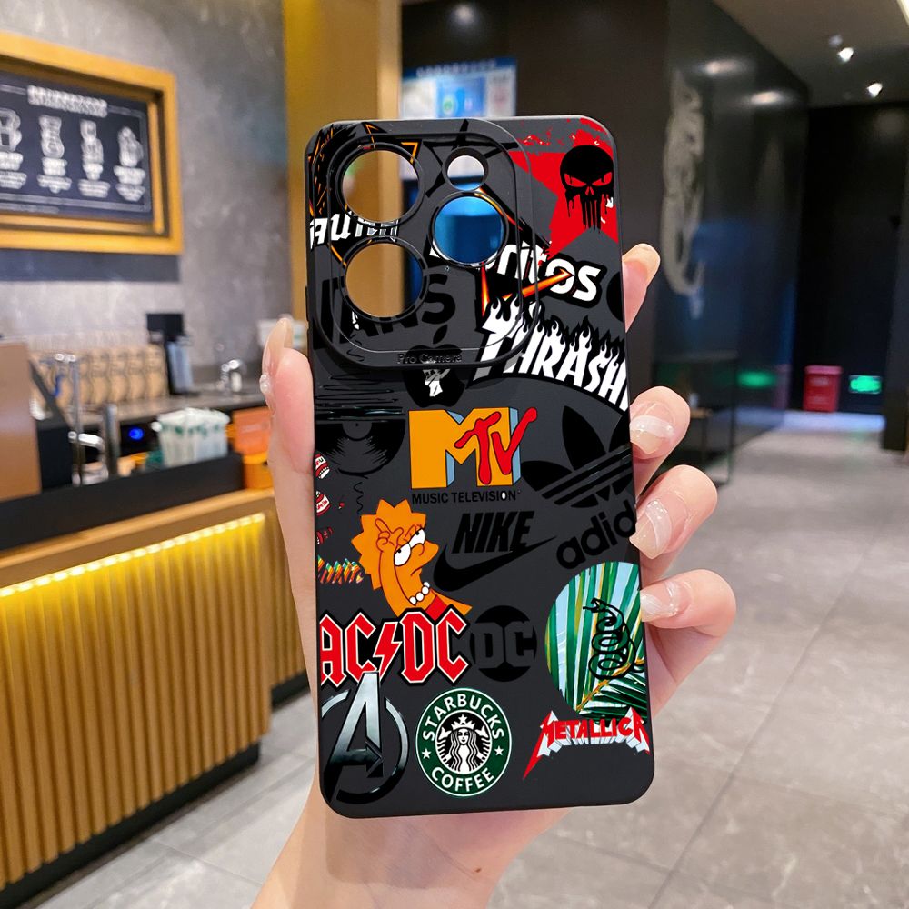 for Infinix Hot 50i 40i 40 Pro Note 12 G96 30 Hot 20 Play 12i 30i 20i 10S 11 Play 11S 10i Smart 8 9 5 Fashion Painting Full Protective Case Anti Drop Cover