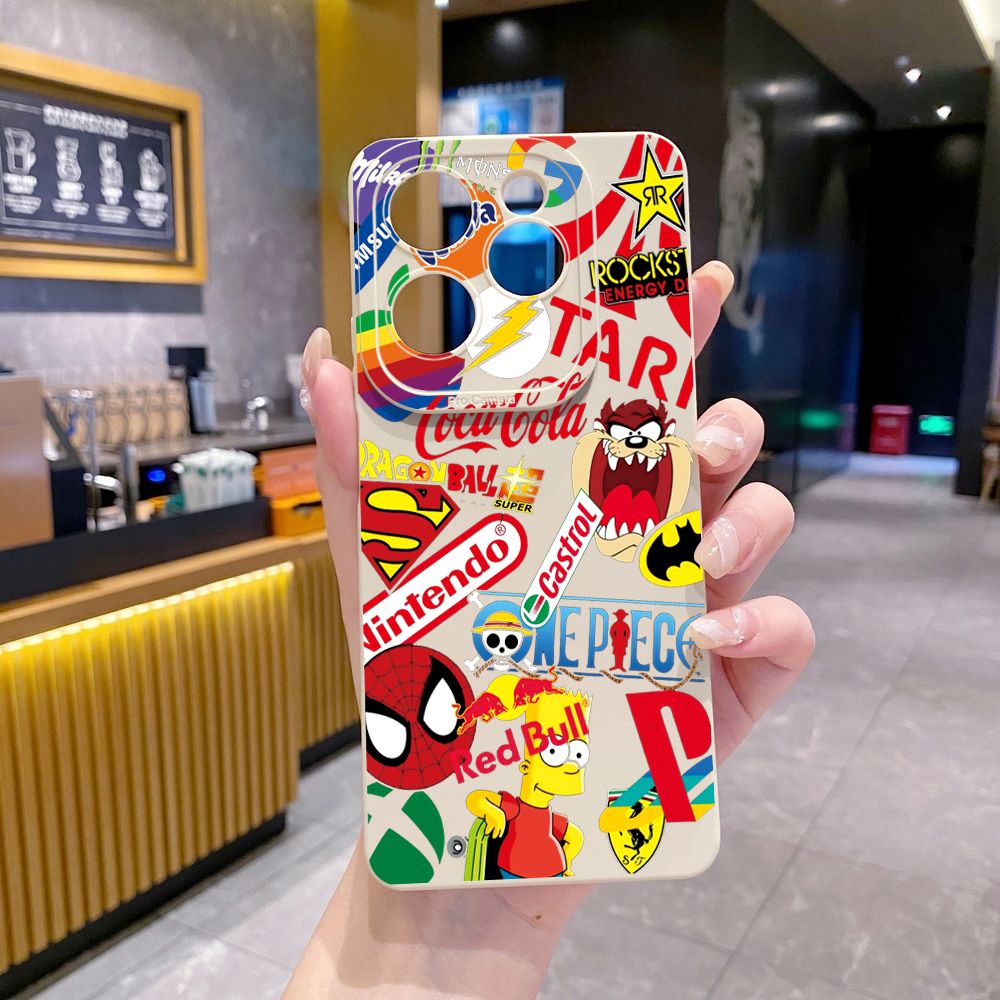 for Infinix Hot 50i 40i 40 Pro Note 12 G96 30 Hot 20 Play 12i 30i 20i 10S 11 Play 11S 10i Smart 8 9 5 Fashion Painting Full Protective Case Anti Drop Cover