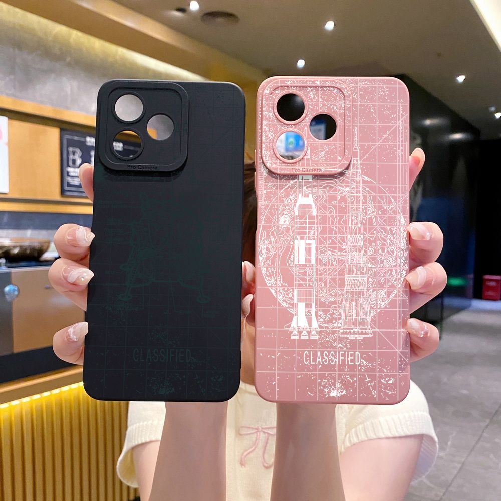 for Realme C61 C63 C65 C67 C53 C51 Note 50 60 C21 C33 C30 C35 C11 2021 C12 C15 C21Y C25Y Realme 12 13 Drawing Engine Full Protective Case Anti Drop Cover