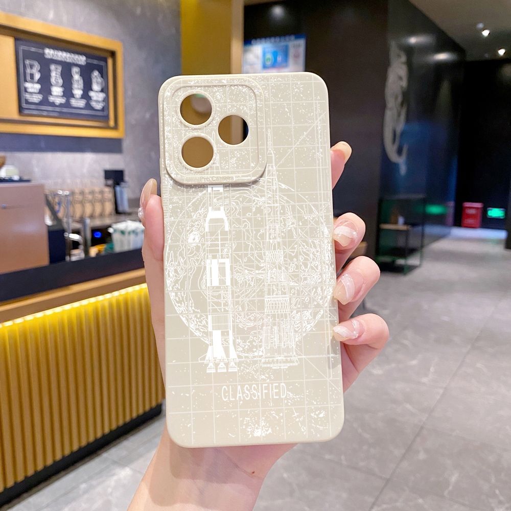 for Realme C61 C63 C65 C67 C53 C51 Note 50 60 C21 C33 C30 C35 C11 2021 C12 C15 C21Y C25Y Realme 12 13 Drawing Engine Full Protective Case Anti Drop Cover