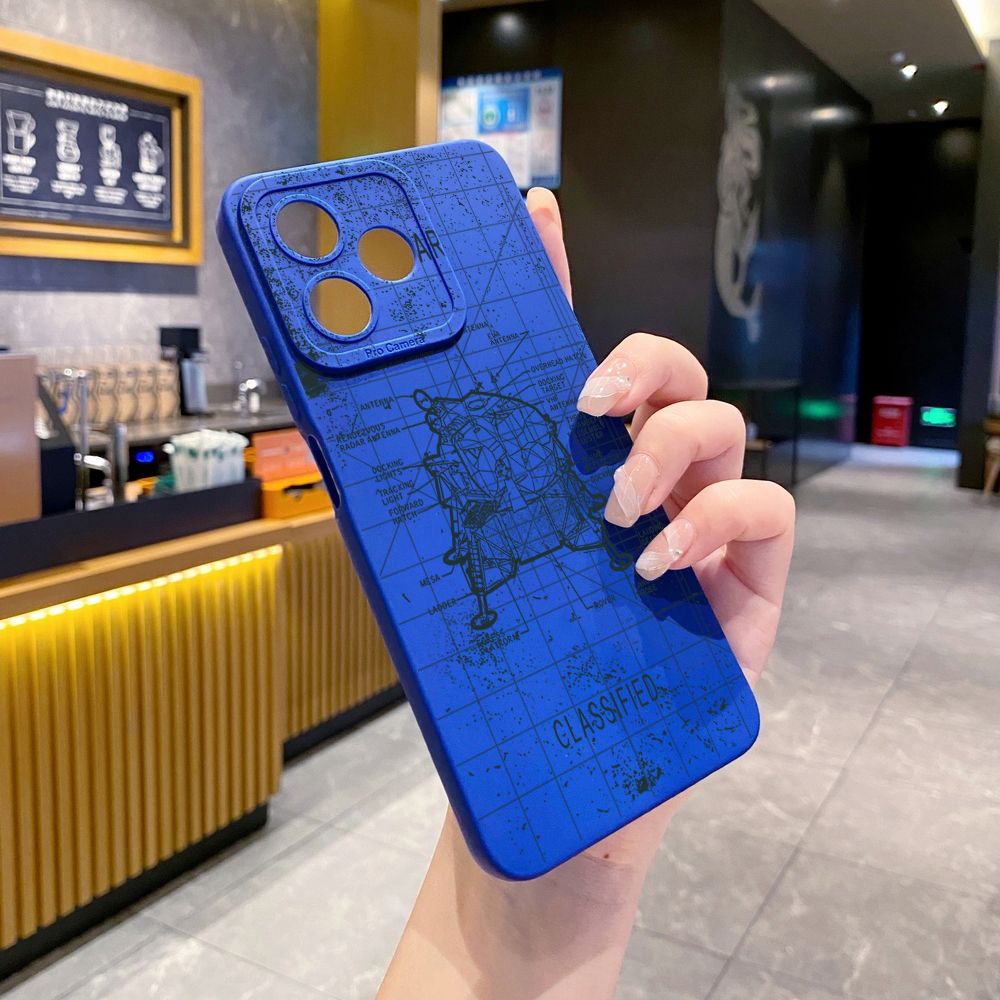 for Realme C61 C63 C65 C67 C53 C51 Note 50 60 C21 C33 C30 C35 C11 2021 C12 C15 C21Y C25Y Realme 12 13 Drawing Engine Full Protective Case Anti Drop Cover