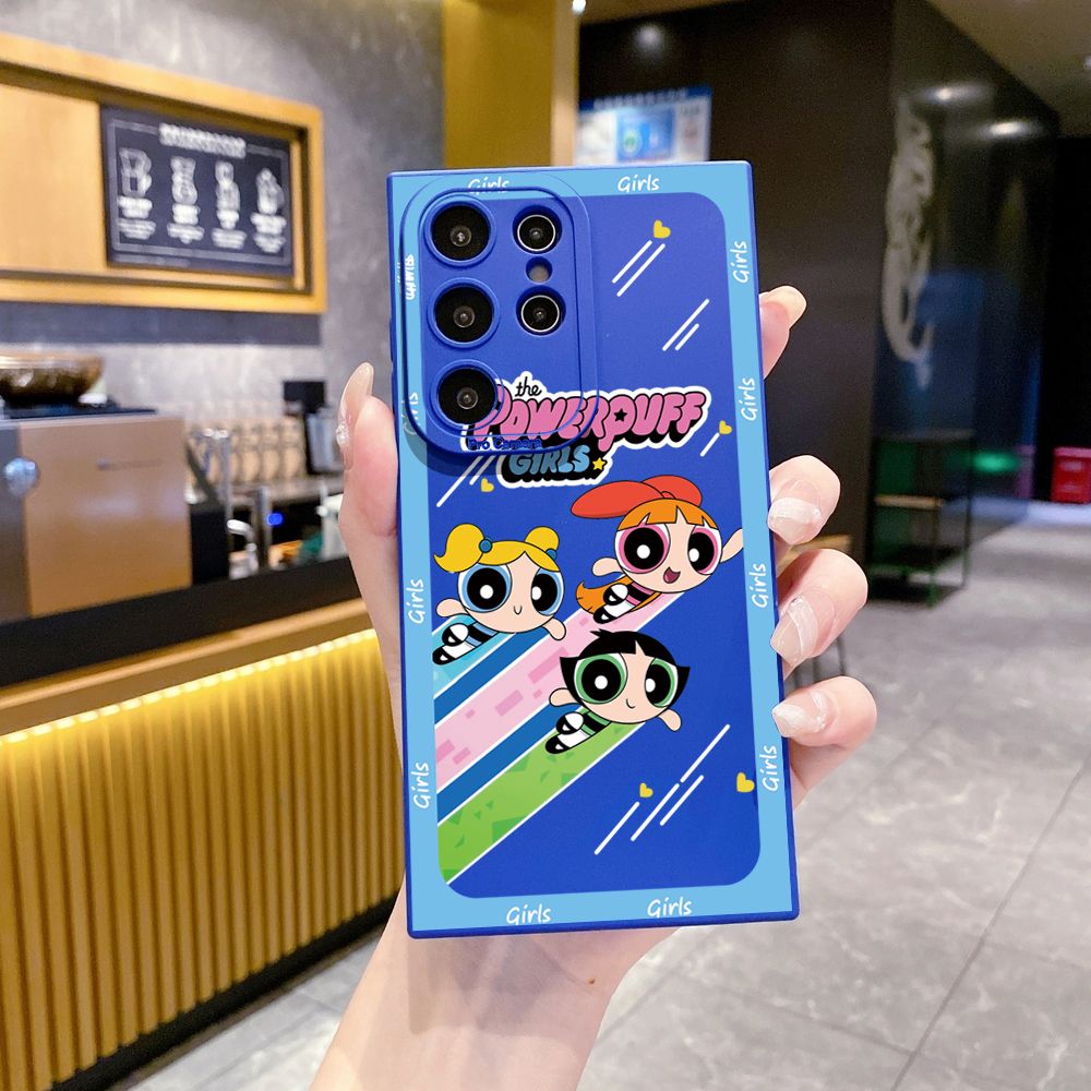 for Samsung Galaxy S24 S23 Ultra S22 Plus Note 20 S21 FE S20 Powerpuff Girls Full Protective Case Anti Drop Cover