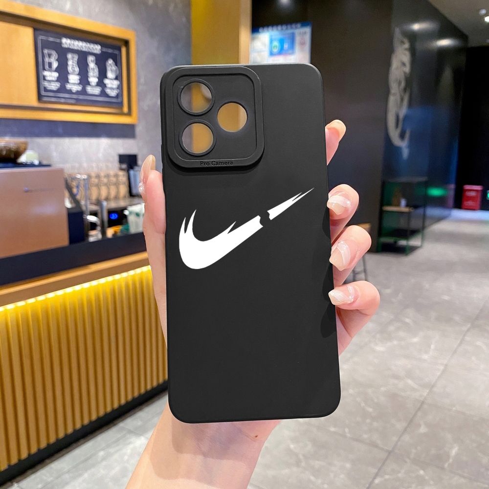 for Realme C61 C63 C65 C67 C53 C51 Note 50 60 C21 C33 C30 C35 C11 2021 C12 C15 C21Y C25Y Realme 12 13 Brief LOGO Full Protective Case Anti Drop Cover