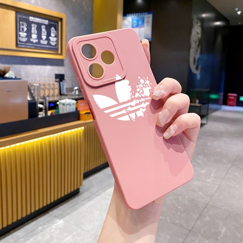 for Realme C61 C63 C65 C67 C53 C51 Note 50 60 C21 C33 C30 C35 C11 2021 C12 C15 C21Y C25Y Realme 12 13 Brief LOGO Full Protective Case Anti Drop Cover