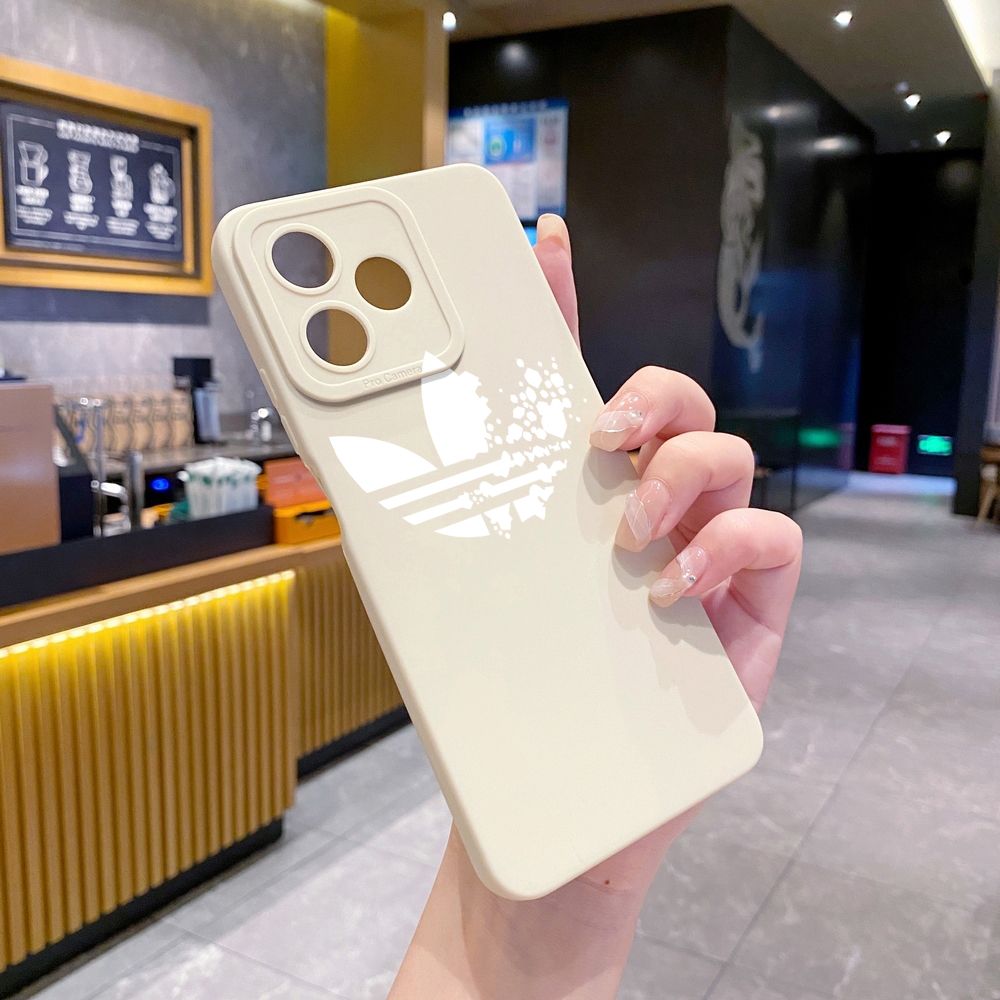 for Realme C61 C63 C65 C67 C53 C51 Note 50 60 C21 C33 C30 C35 C11 2021 C12 C15 C21Y C25Y Realme 12 13 Brief LOGO Full Protective Case Anti Drop Cover