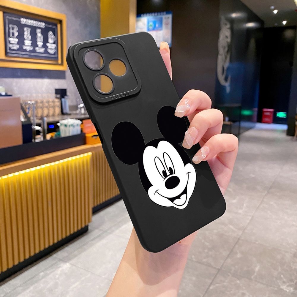 for Realme C61 C63 C65 C67 C53 C51 Note 50 60 C21 C33 C30 C35 C11 2021 C12 C15 C21Y C25Y Realme 12 13 Mickey Face Full Protective Case Anti Drop Cover