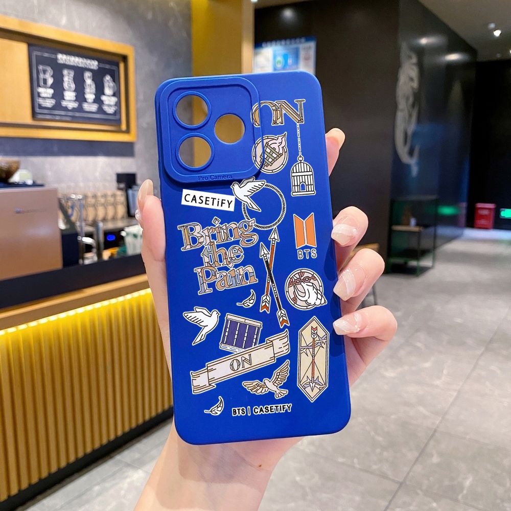 for Realme C61 C63 C65 C67 C53 C51 Note 50 60 C21 C33 C30 C35 C11 2021 C12 C15 C21Y C25Y Realme 12 13 Fashion BTS BT21 Full Protective Case Anti Drop Cover