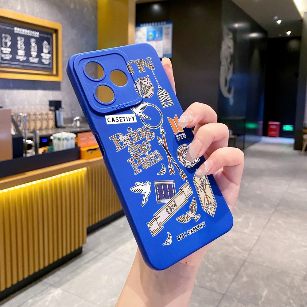 for Realme C61 C63 C65 C67 C53 C51 Note 50 60 C21 C33 C30 C35 C11 2021 C12 C15 C21Y C25Y Realme 12 13 Fashion BTS BT21 Full Protective Case Anti Drop Cover