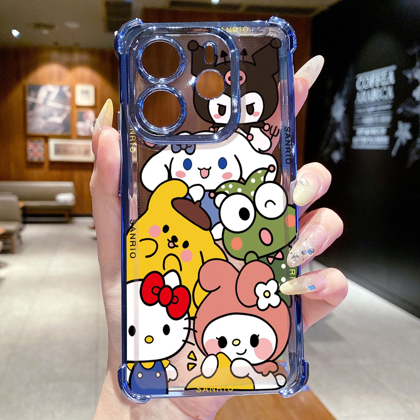 for Redmi Note 14 Pro 14C 13C POCO X7 Plating Phone Case Shockproof Cover Kuromi My Melody HelloKitt