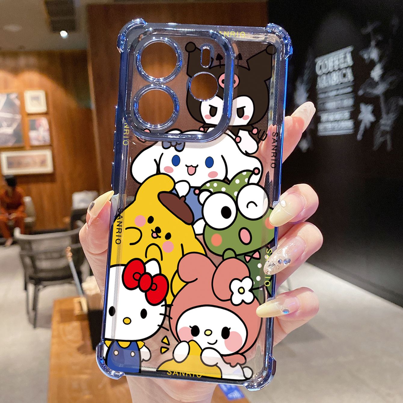 for Redmi Note 14 Pro 14C 13C POCO X7 Plating Phone Case Shockproof Cover Kuromi My Melody HelloKitt