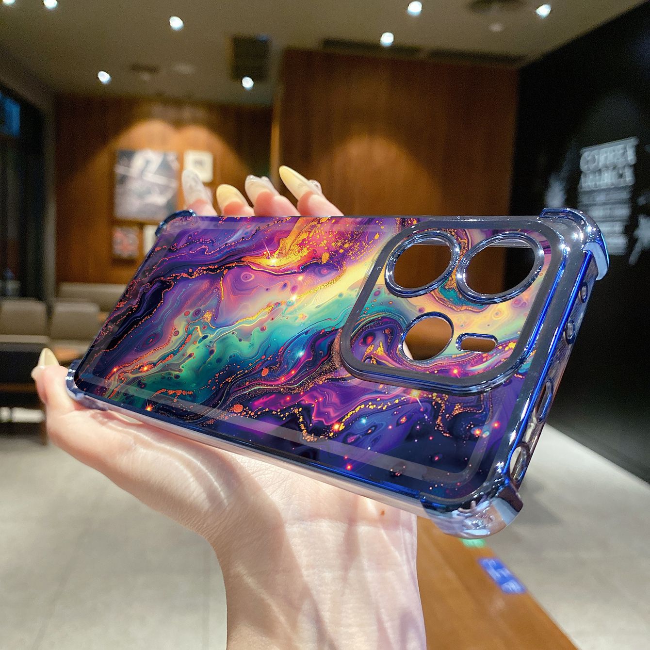 for Redmi Note 14 Pro 14C 13C POCO X7 Plating Phone Case Shockproof Cover Luxury Marble