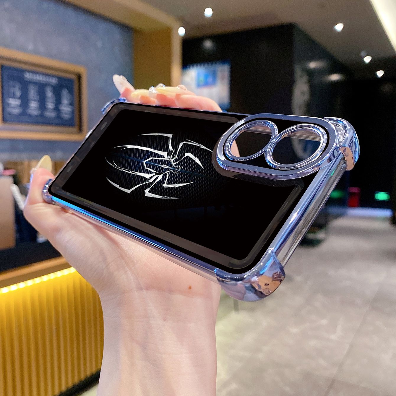 for OPPO A38 A5 Pro Realme C63 C51 C75 VIVO Plating Phone Case Shockproof Cover Spide