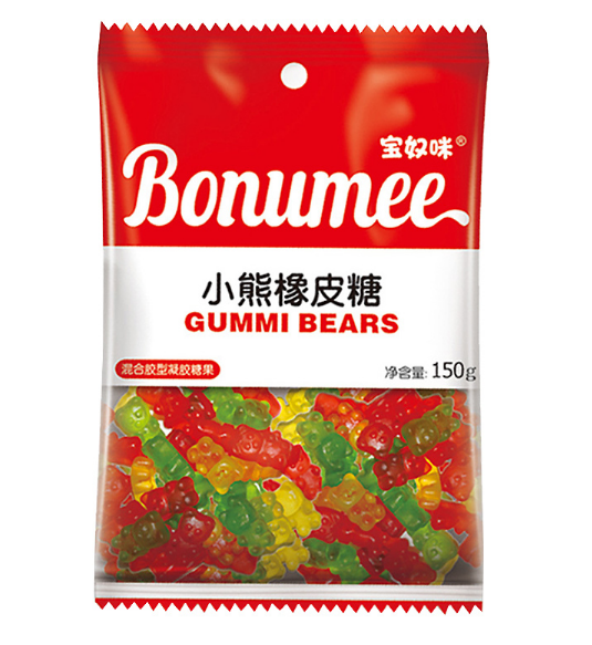 Bonumii Gummy candy 150g，acid sandworm Gummy 150g，Gummy Bear 150g  Snack food、Afternoon tea、 Office snacks、Children's snacks