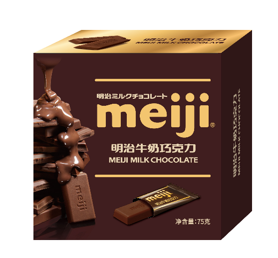 Meiji milk chocolate 75g（milk chocolate；strawberry flavor ；Dark Chocolate；special strong milk chocolate）Snack food、Afternoon tea、 Office snacks、Children's snack