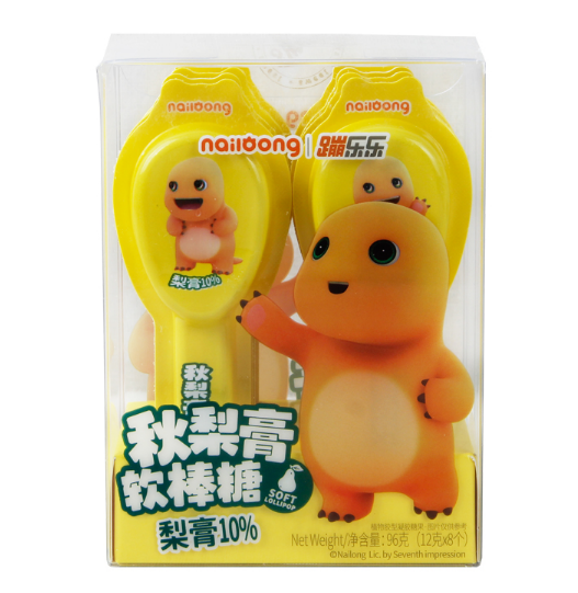 Milk dragon autumn pear Cream soft lollipop 96g Snack food、Afternoon tea、 Office snacks、Children's snacks