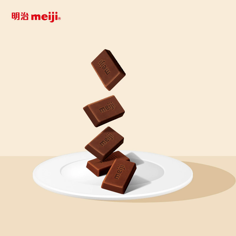 Meiji milk chocolate 75g（milk chocolate；strawberry flavor ；Dark Chocolate；special strong milk chocolate）Snack food、Afternoon tea、 Office snacks、Children's snack