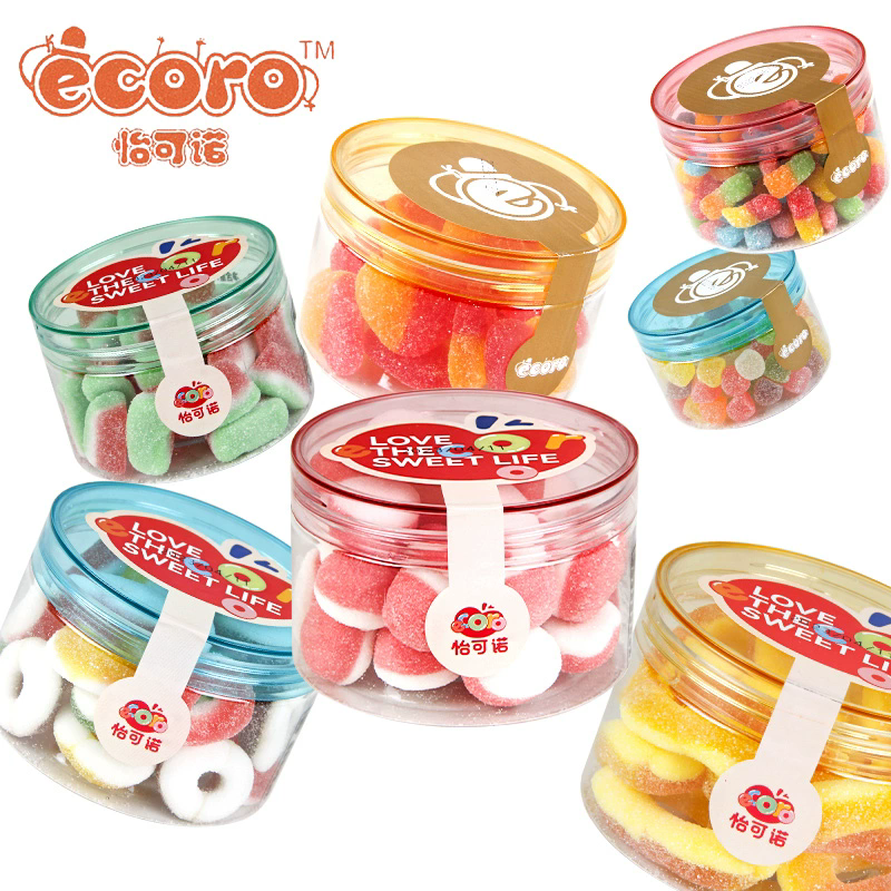 ecoro gummy candys 120g；Iconor (sour peach heart) 120g；Iconor Gummy candy (Acid Bug) 120g Snack food、Afternoon tea、 Office snacks、Children's snacks
