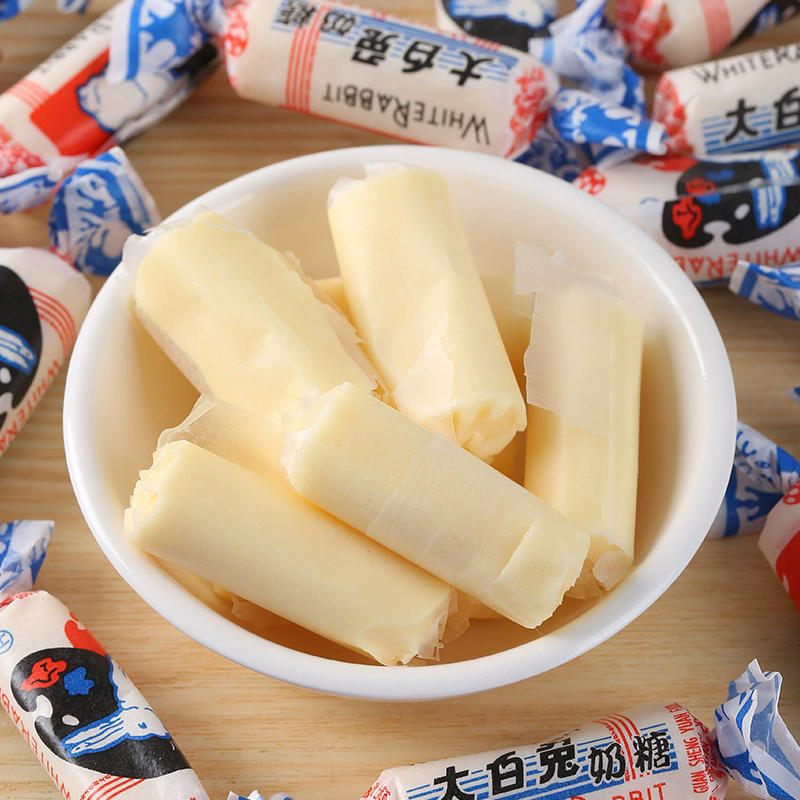 White Rabbit milk candy 39g（Original 39g，Red Bean flavor 39g，Mango flavor 39g，Banana flavor 39g）Snack food、Afternoon tea、 Office snacks、Children's snacks