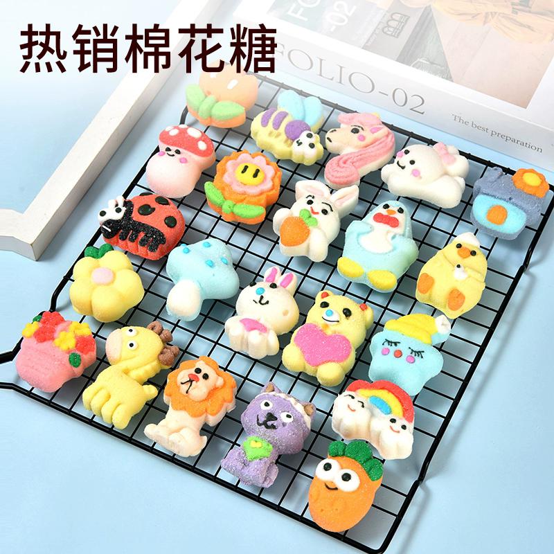 LeSiQi Marshmallows (Cartoon rally number) 110g，Snack food、Afternoon tea、 Office snacks、Children's snacks
