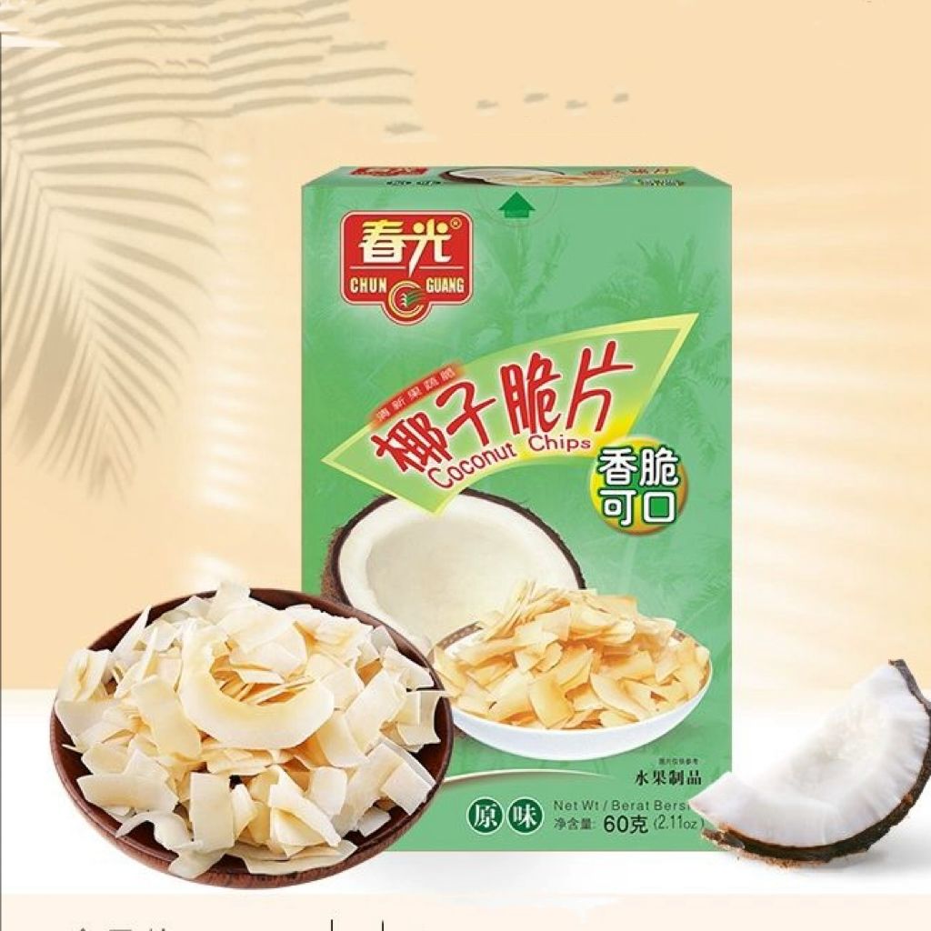 ChunGuang Coconut chips(Original) 60g  Snack food、Afternoon tea、 Office snacks、Children's snacks