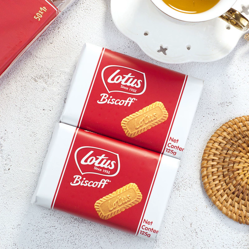 Lotus Caramel cookie 125g，Snack food、Afternoon tea、 Office snacks、Children's snacks