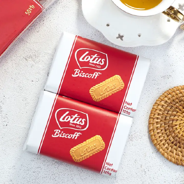 Lotus Caramel cookie 125g，Snack food、Afternoon tea、 Office snacks、Children's snacks