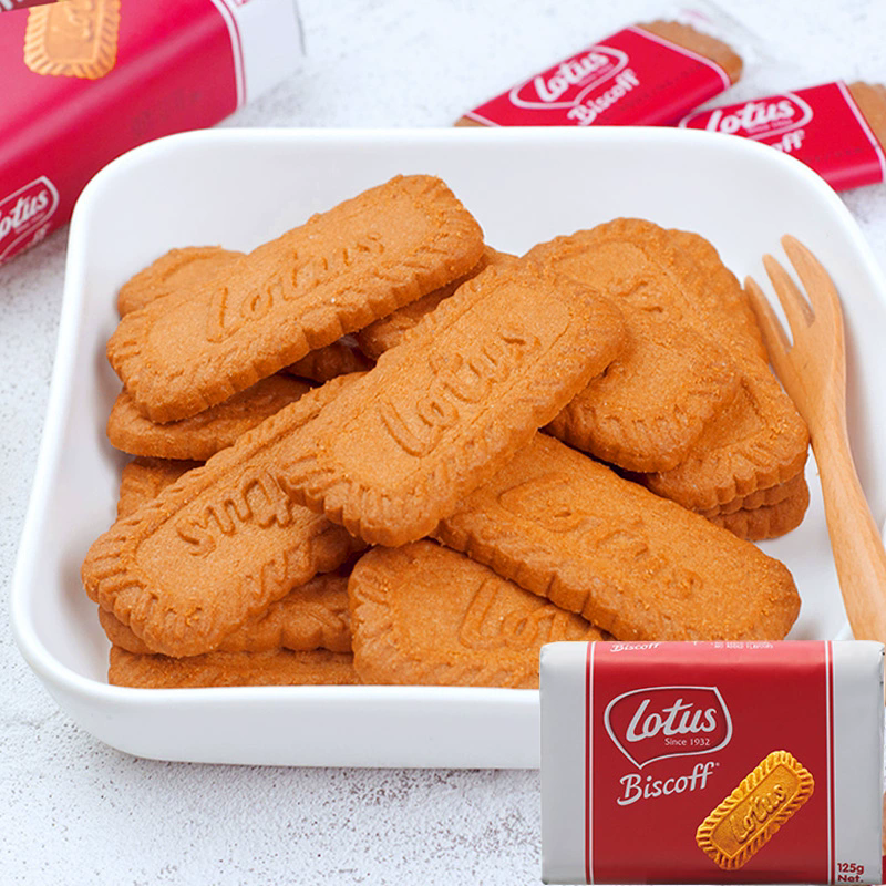 Lotus Caramel cookie 125g，Snack food、Afternoon tea、 Office snacks、Children's snacks