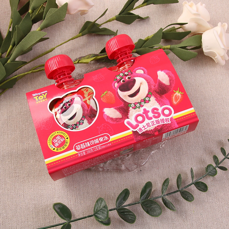 Disney Strawberry flavored Jelly 160g & 180g，Leisure；  Children's snacks Snack food、Afternoon tea、 Office snacks、Children's snacks