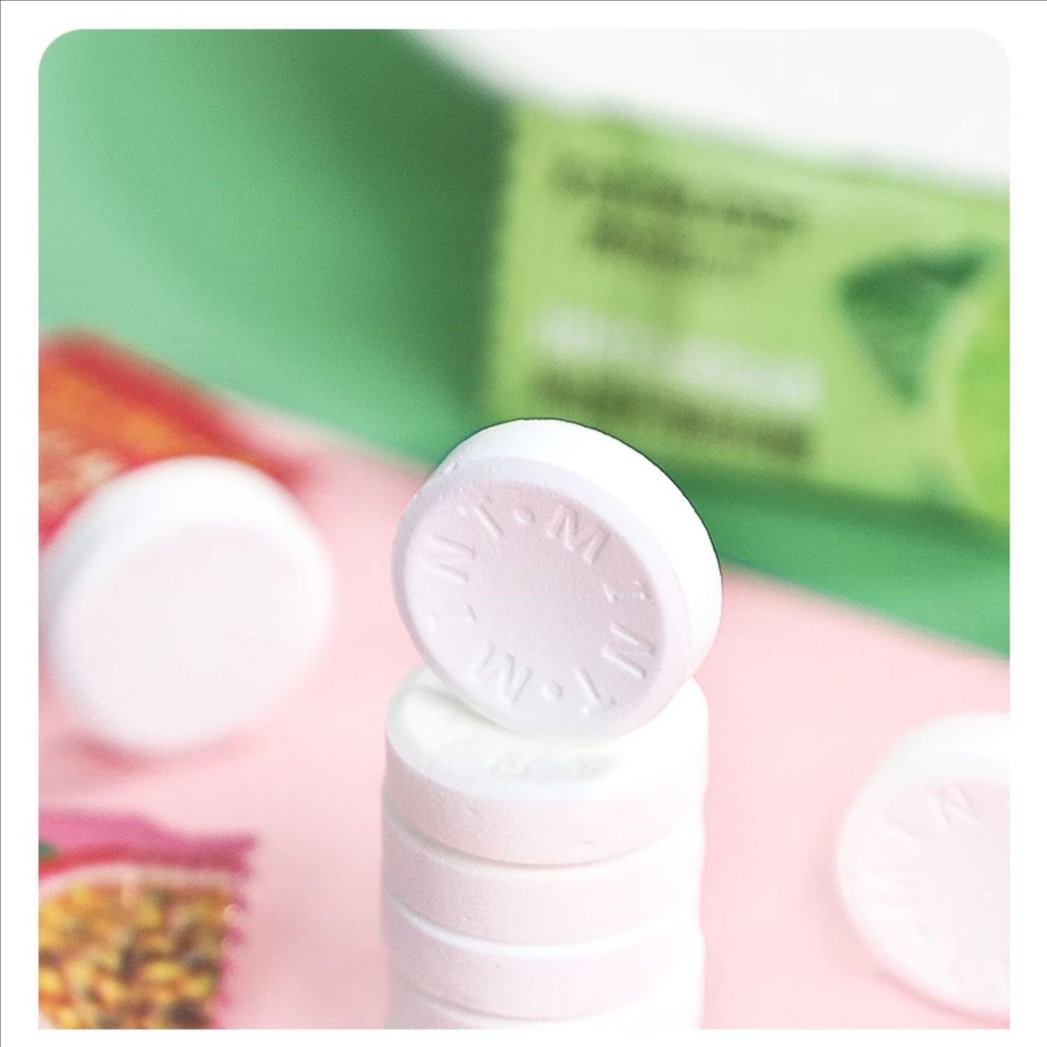 HaiYi Mint candy 50g (sea salt and watermelon flavor 50g、Rose lychee flavor 50g）Snack food、Afternoon tea、 Office snacks、Children's snacks