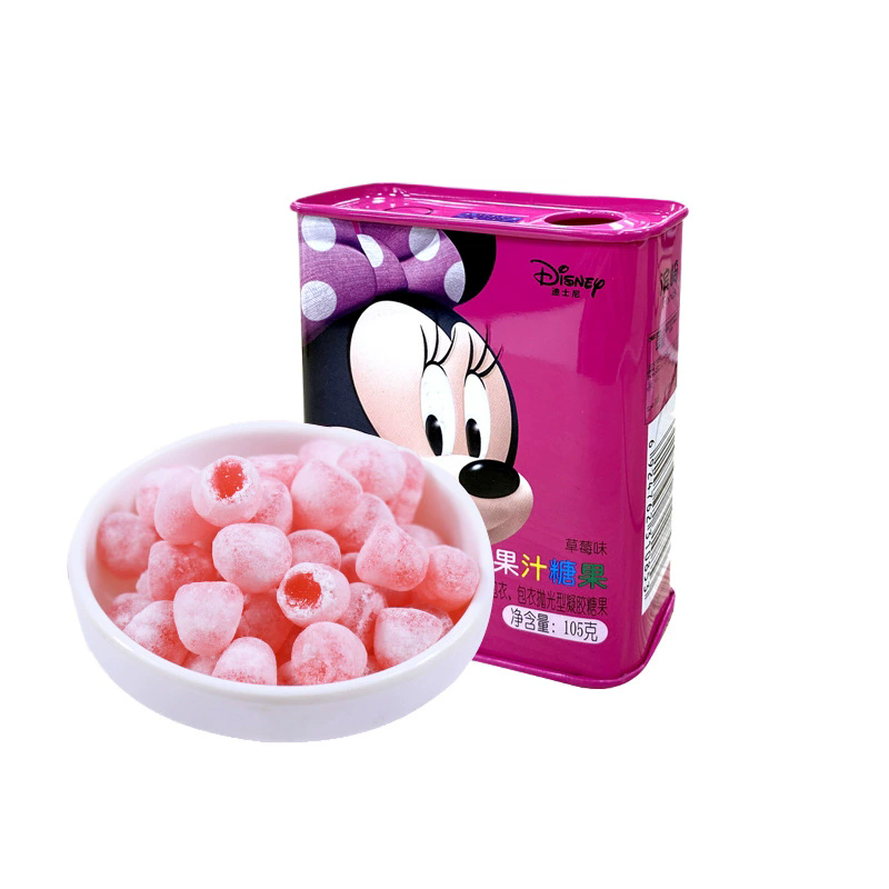 BingQi Juice gummy candy 105g(strawberry flavor 105g、Mango flavor105g）Snack food、Afternoon tea、 Office snacks、Children's snacks