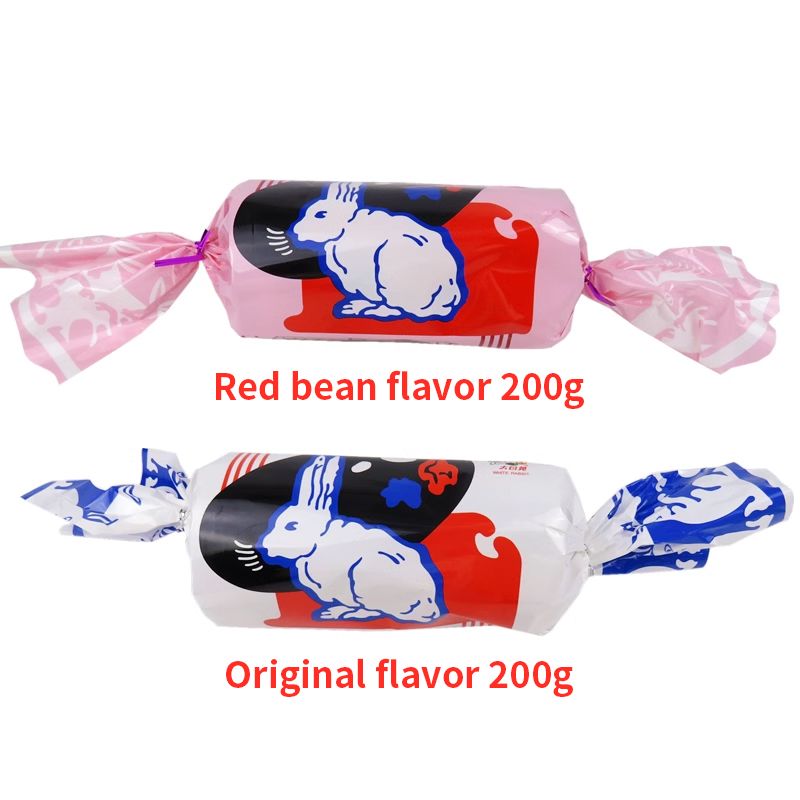 White Rabbit milk candy 200g（(Red Bean flavor 200g、Original 200g）Snack food、Afternoon tea、 Office snacks、Children's snacks，
