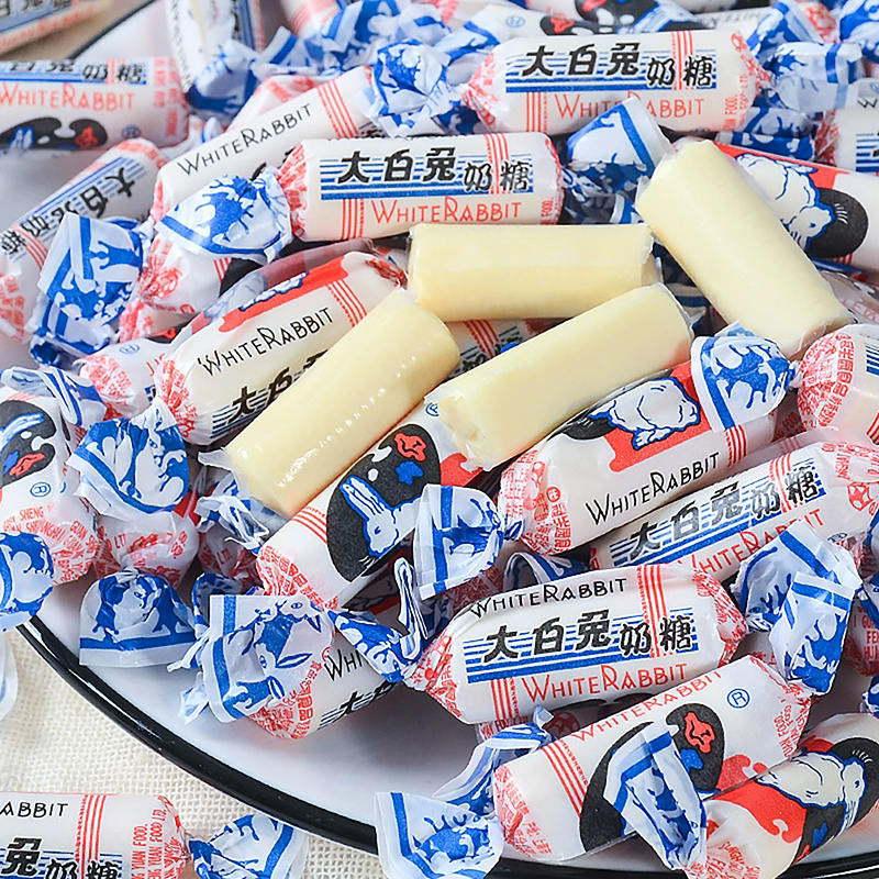 White Rabbit milk candy 39g（Original 39g，Red Bean flavor 39g，Mango flavor 39g，Banana flavor 39g）Snack food、Afternoon tea、 Office snacks、Children's snacks