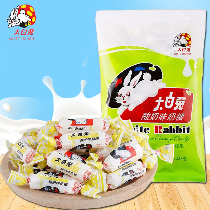 White Rabbit Creamy Candy 227g（Red Bean flavor 227g，yogurt flavor 227g，Original 227g）Snack food、Afternoon tea、 Office snacks、Children's snacks