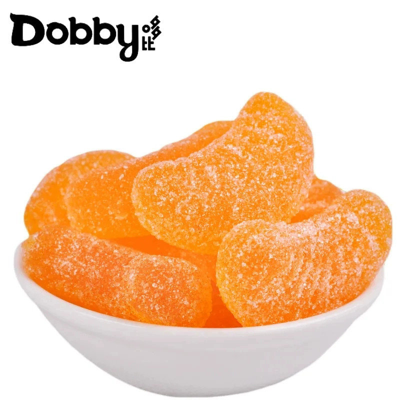 Gummy，Fruit juice gummy candy 110g，Mango and orange flavor，Dobby Fruit juice gummy candy Sour and sweet; delicious，Snack food，Children's snack，Afternoon tea and office snacks