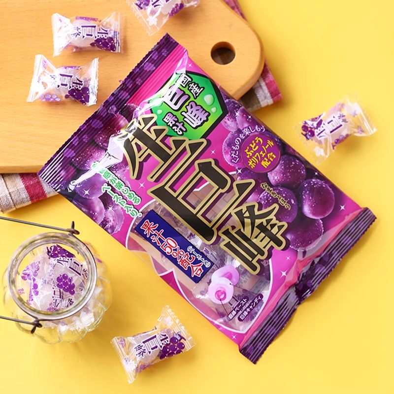 Ribon Fruit candys（soda flavore 152g、grape flavor 81.2g）Sweet fruit candy Snack food、Afternoon tea、 Office snacks、Children's snacks